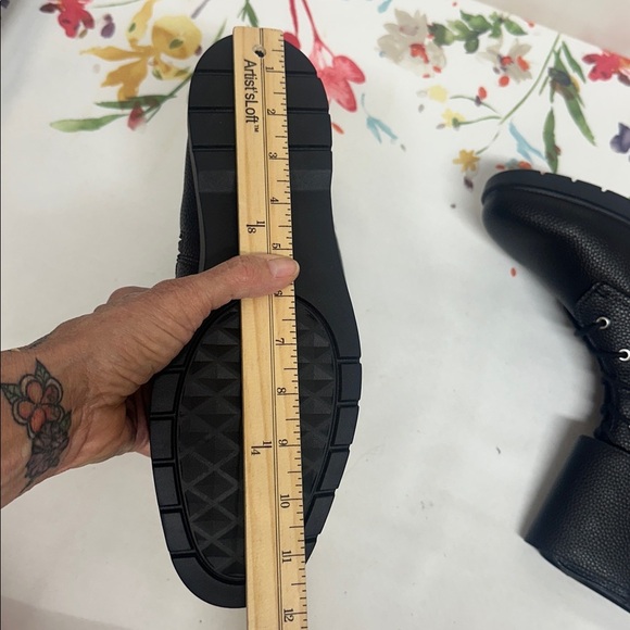 AEROSOLES Black Combat Boots - Picture 4 of 11